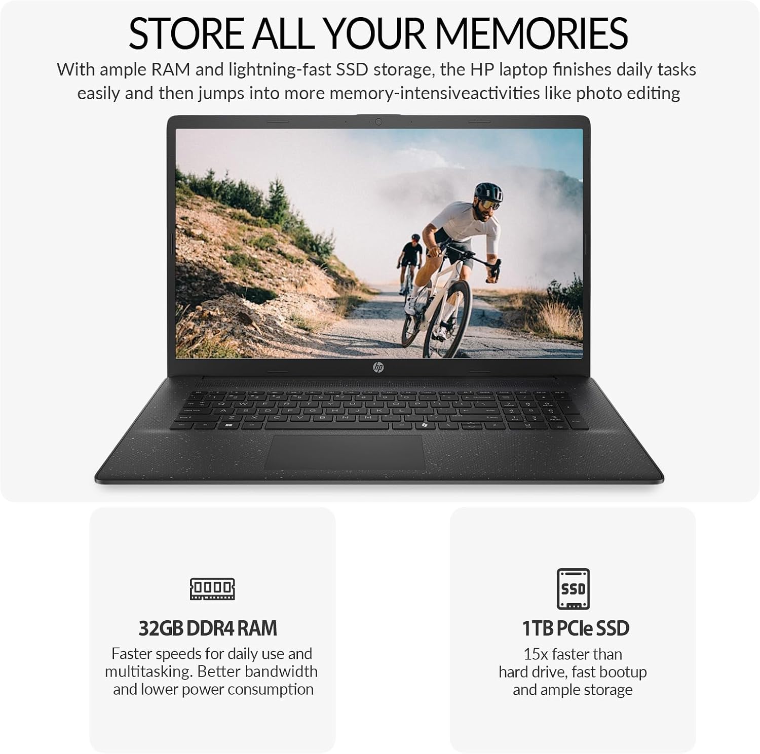 HP 17 Laptop Computer, 17.3' FHD IPS Large Screen Business Laptop PC, 13th Gen Intel Core i5 (10-cores) |Windows 11 Pro, 10-Key Number Pad | 16GB RAM 512GB SSD | Black