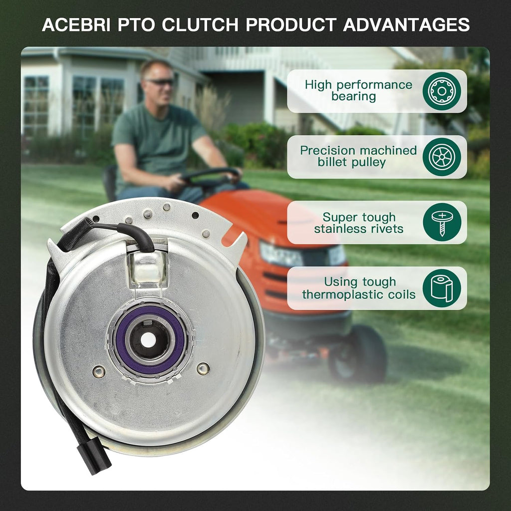 ACEBRI electric clutch for Exmark Toro: 109-9282, 116-1604, 116-1620 clutch for Warner: 5218-158 5218-288 5218-300, for XTREME: X0275 X0275-K X0516 pto clutch