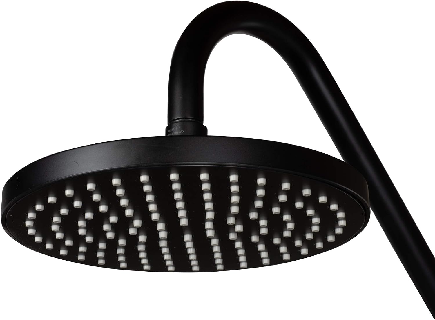 PULSE ShowerSpas Kauai III Matte Black Rain Shower Head with Handheld Spray - 2.5 GPM, 8' Showerhead, 5-Function HandShower, Adjustable Slide Bar - Shower Heads with Handheld Spray Combo