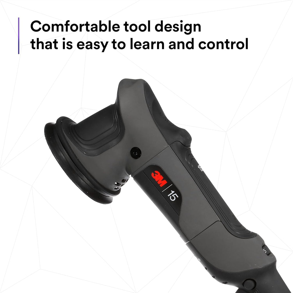 3M Perfect-It Random Orbital Polisher, 34100, 15mm, 120V/60Hz, Variable Speed Control for Automotive Refinishing, Refining, Polishing