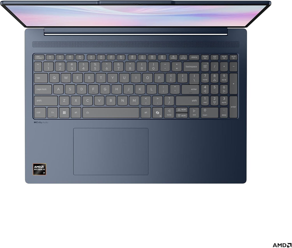 Lenovo IdeaPad Slim 5 16AKP10 2025 Laptop 16' WUXGA IPS Touchscreen 8-Core AMD Ryzen AI 7 350 32GB DDR5 1TB SSD AMD Radeon 860M Graphics Wi-Fi 7 Backlit Keyboard Win10 Home w/ONT 32GB USB