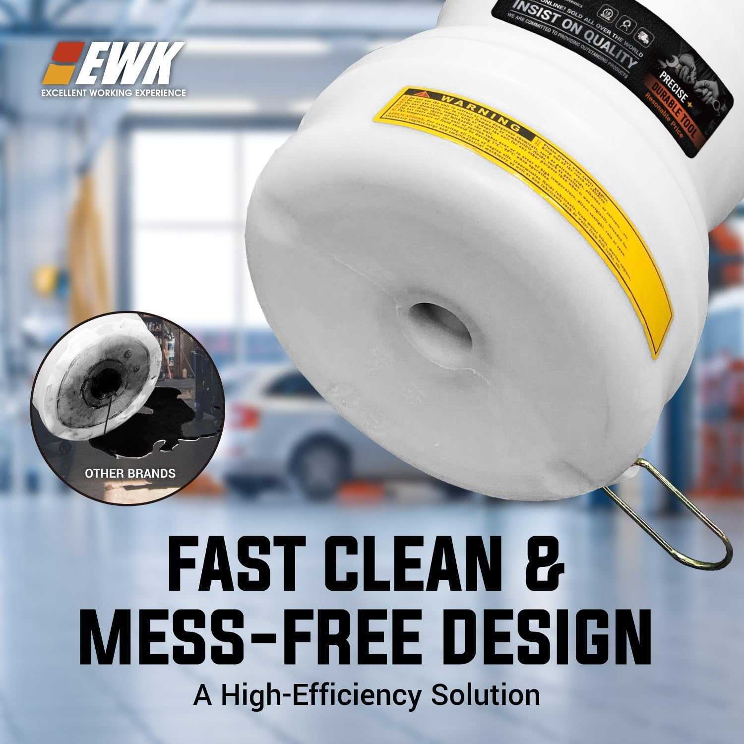 EWK 10.5L Pneumatic/Manual Oil Extractor Pump for Oil Change, Fluid Extractor for Automotive Fluids Vacuum Evacuation