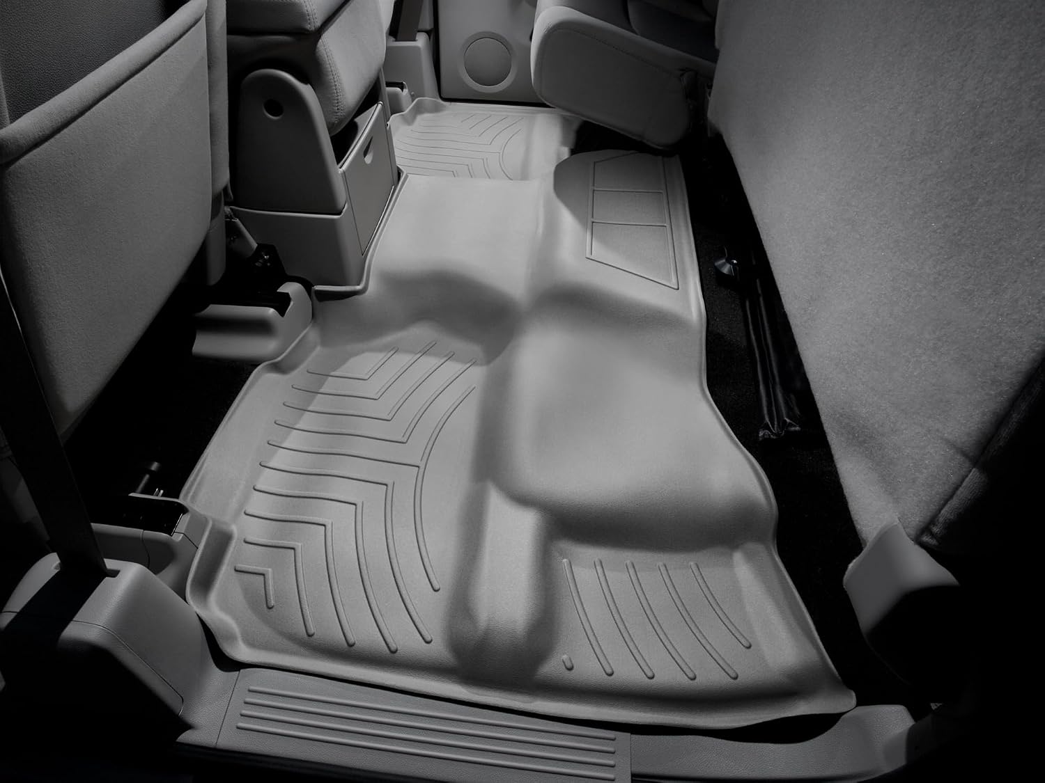 WeatherTech Custom Fit FloorLiners for GMC Sierra 1500, Silverado, Silverado - 2nd Row (460669), Grey