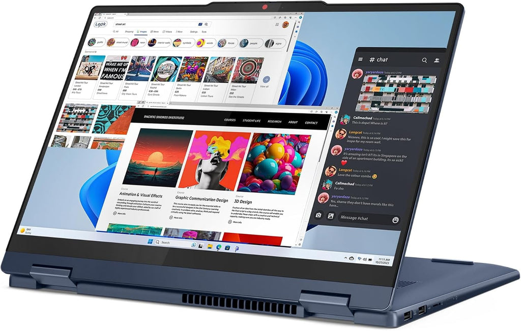 Lenovo IdeaPad 5 2-in-1 2025 Laptop, 8-Core AMD Ryzen 7 8845HS, 14' WUXGA IPS Touchscreen Display, AMD Radeon 780M Graphics, 16GB LPDDR5 2TB SSD, Backlit Keyboard, Fingerprint, Wi-Fi 6, Win11 Home