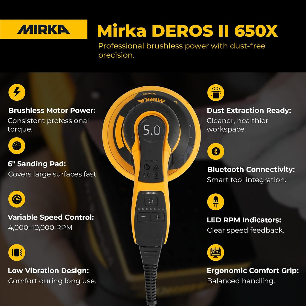 Mirka - sander - DEROS II 650X 6 inch 5.0mm orbit