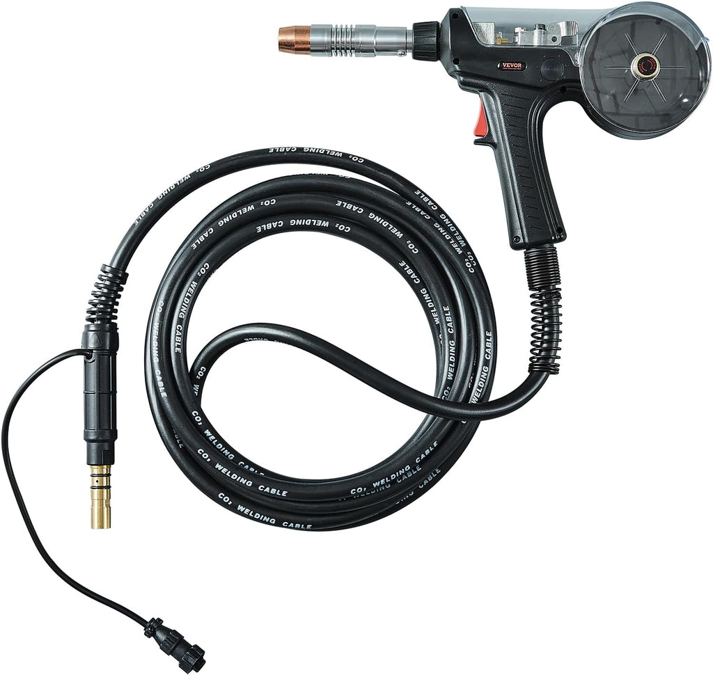 VEVOR 200Amp Spool Gun with 20FT Cable, Compatible with Hobart lronMan 240 Mig Welders, Suitable for 0.030' and 0.035' Flux Core/Solid/Aluminum Welding Wires
