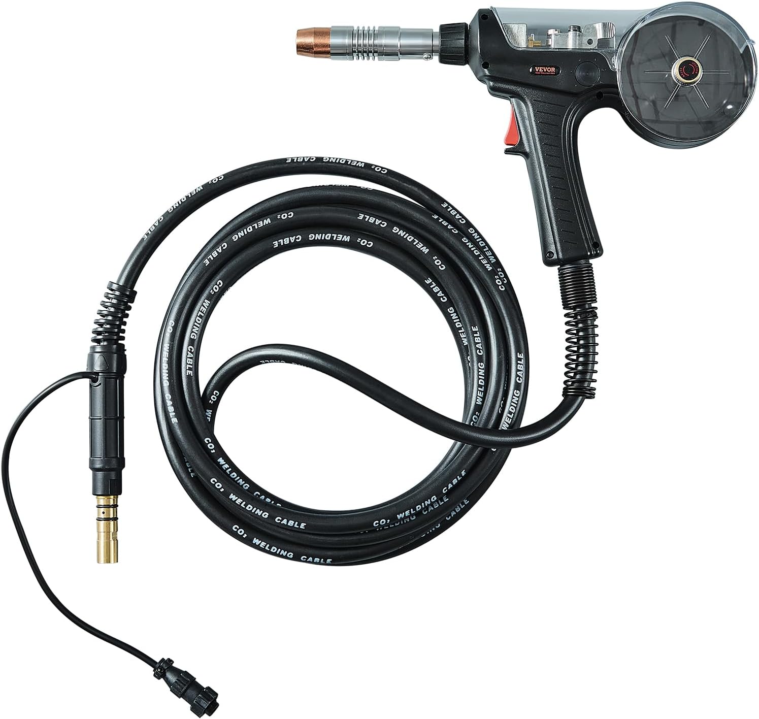 VEVOR 200Amp Spool Gun with 20FT Cable, Compatible with Hobart lronMan 240 Mig Welders, Suitable for 0.030' and 0.035' Flux Core/Solid/Aluminum Welding Wires