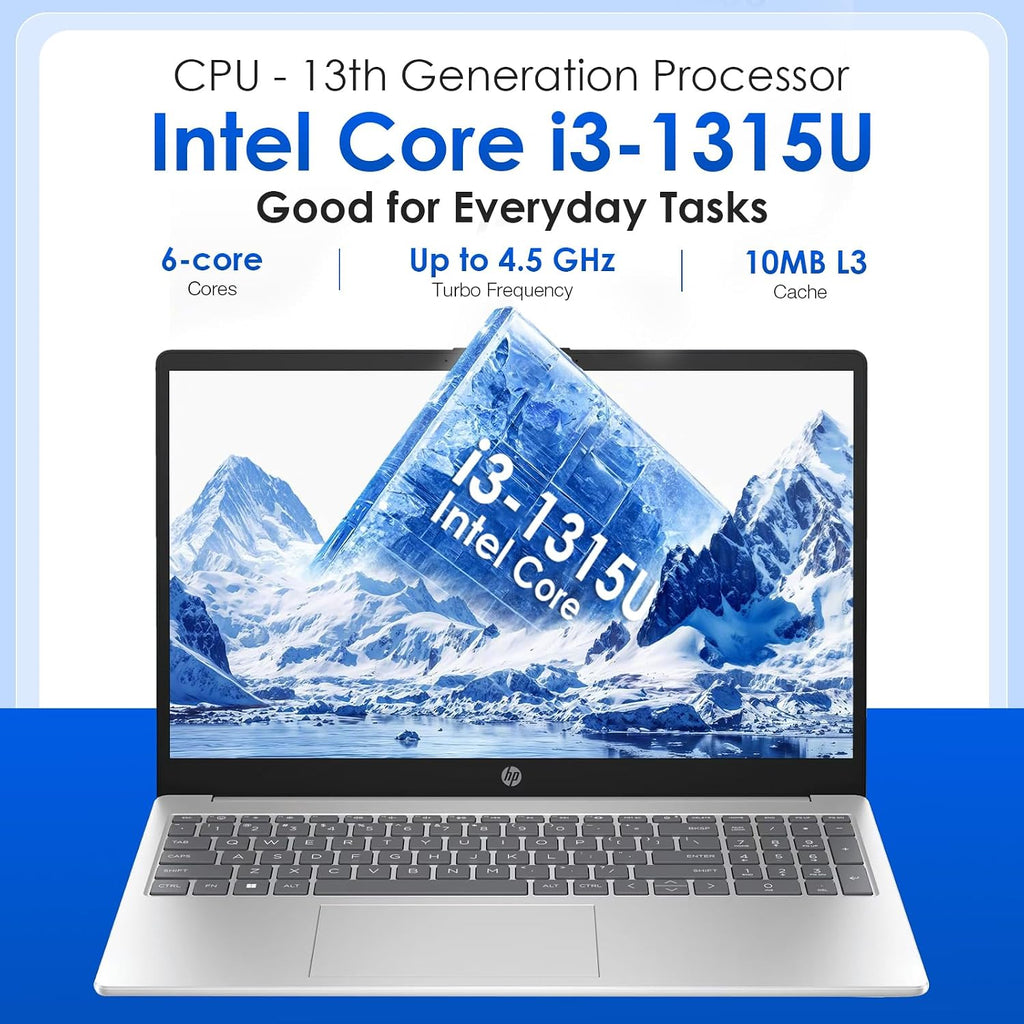 HP 15.6 Business Touchscreen Laptop Computer - w/Office Lifetime & Windows 11 Pro & DVD Drive | 15.6' HD 250 nits Touch Display | Intel i3 1215U | Wi-Fi6 | 32GB RAM • 1TB SSD