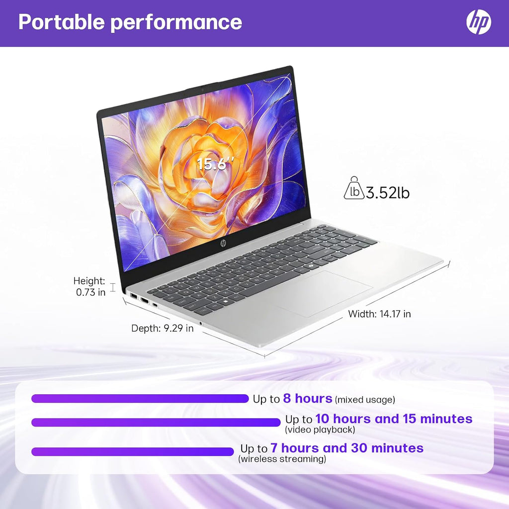 HP 2025 New 15.6' Touchscreen Laptop for Business & Student, 13th Gen Intel i3-1315U up to 4.5 GHz, 32 GB RAM, 1 TB SSD, Intel UHD Graphics, Copilot AI PC, Wi-Fi 6, Long Battery Life, Windows 11 Pro