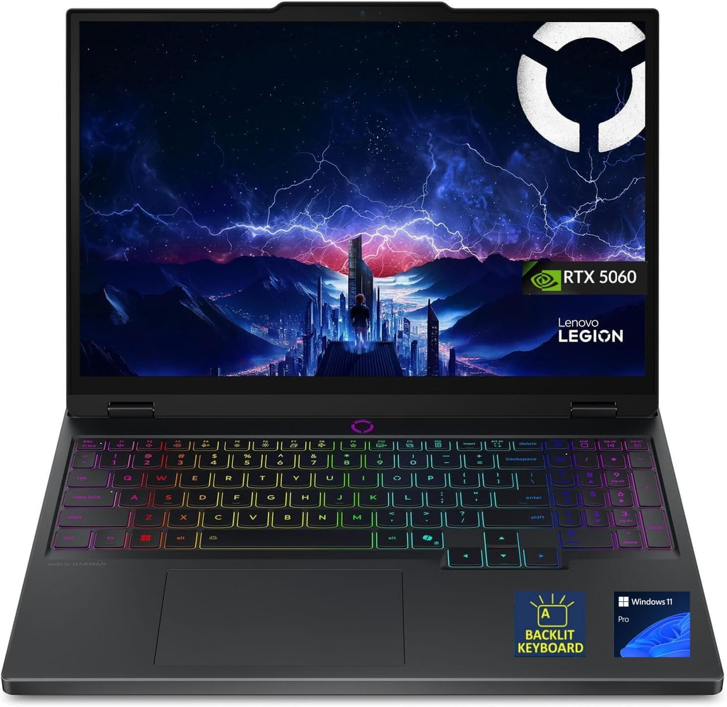 Lenovo Legion 5i, AI Gaming Laptop, Intel Ultra 9 275HX, 16' WQXGA (2560x1600)，240Hz,500 nits, 32GB DDR5, 2TB SSD, NVIDIA RTX 5060, 5MP Camera,Backlit Keyboard, Wi-Fi 7, Win 11 Pro -Gray