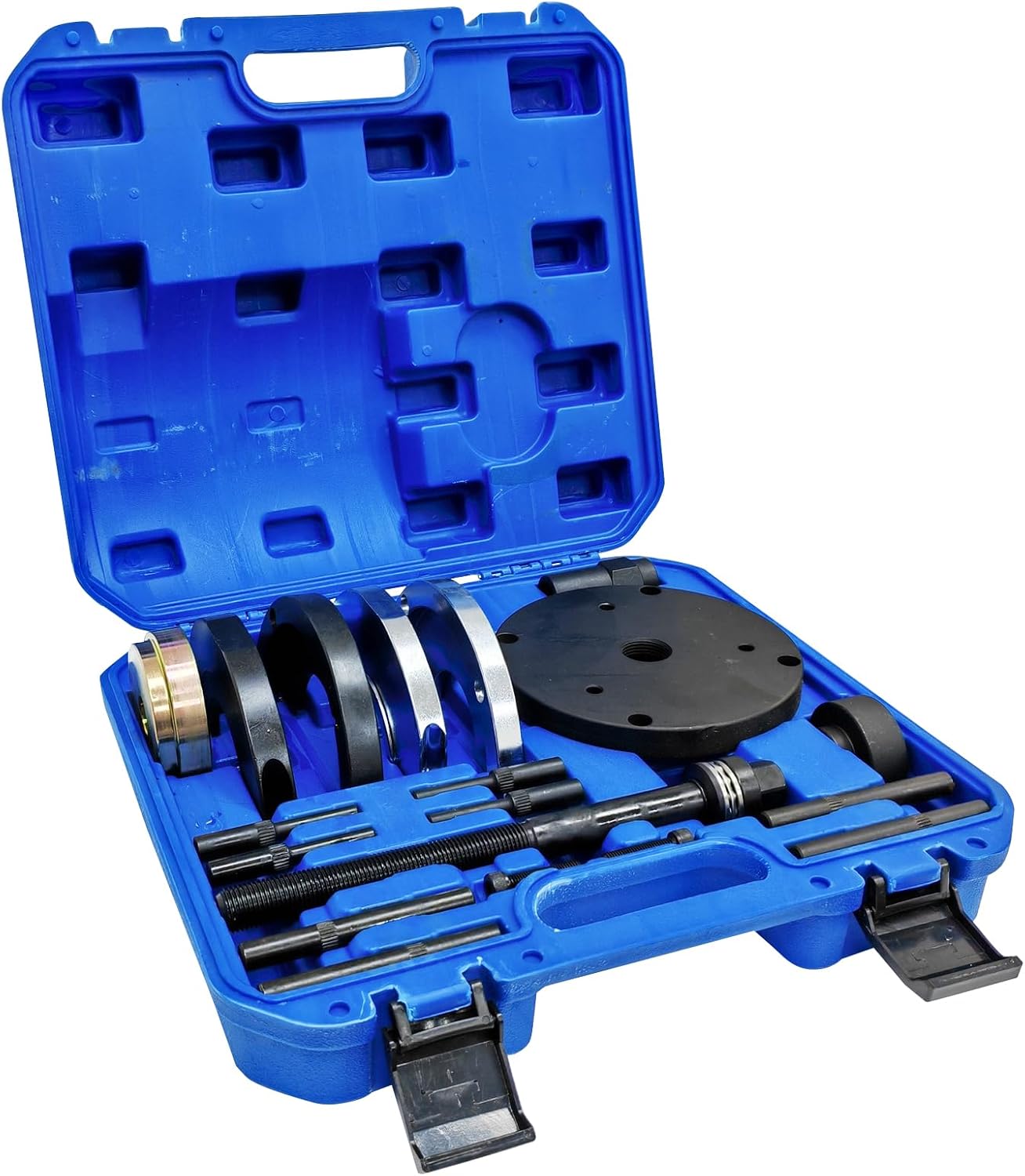 INTBUYING 20PCS Wheel Hub Bearing Unit Tool Set Installer Removal Automotive Mechanics Tool Kit Heavy Duty Bearing Splitter with Case 82mm