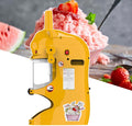 Large Capacity Ice Shaver Machine,Adjustable Thickness by Knobs,Automatic Snowflake Ice Maker,2400G Ice Bucket with Lid,Yellow