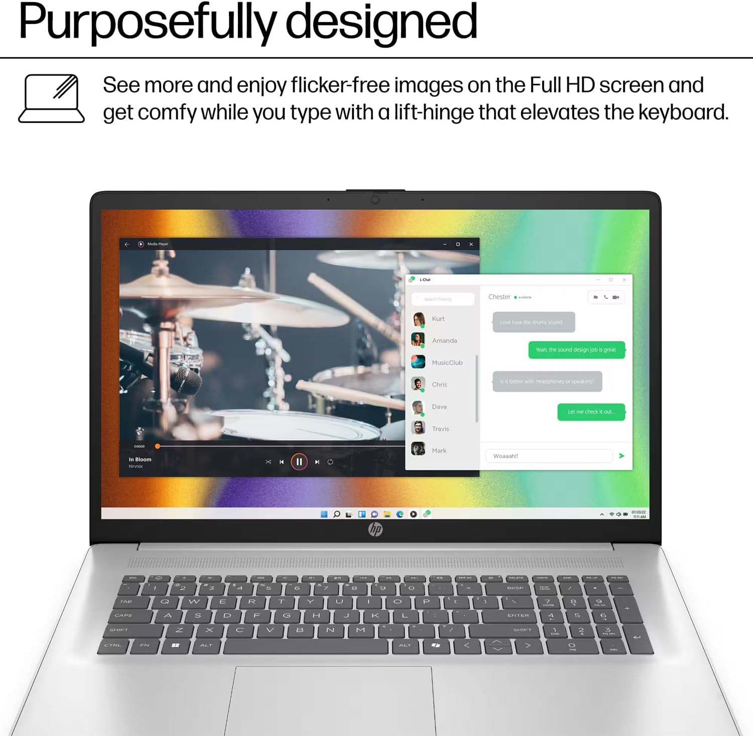 HP 17 Everyday Value Laptop 17.3' IPS FHD Display (AMD Ryzen 5 7520U, 8GB LPDDR5, 1TB PCIe SSD, AMD Radeon, WiFi 6, Webcam, Bluetooth 5.3, Win 11 Pro) w/DKZ USB Port Expander