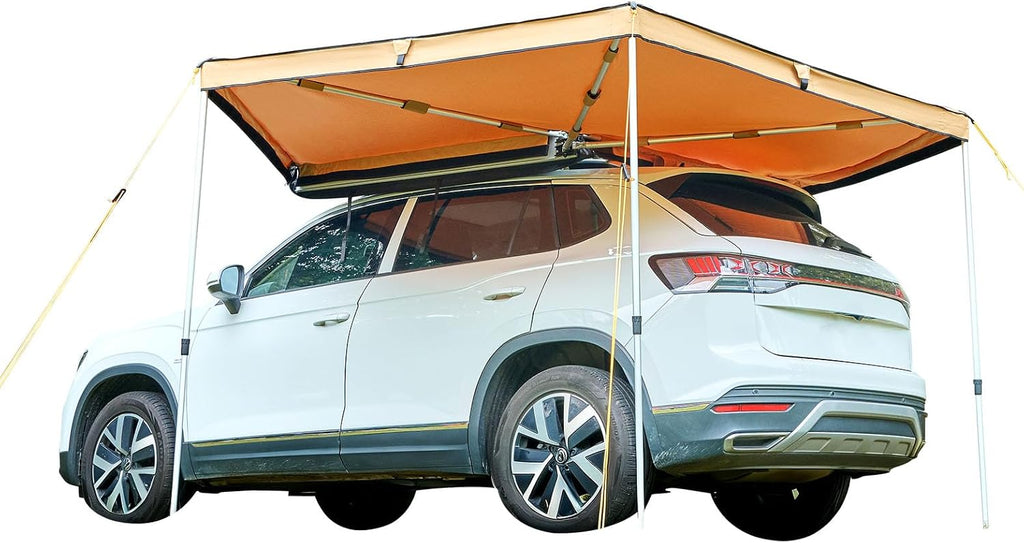 VEVOR 270 Degree Awning, 52 sq.ft Driver Side Vehicle Awning, UV50+ Waterproof Car Side Awnings with Carry Bag, All-Weather Overland Awnings Car Shelter for SUV Van Truck Camping
