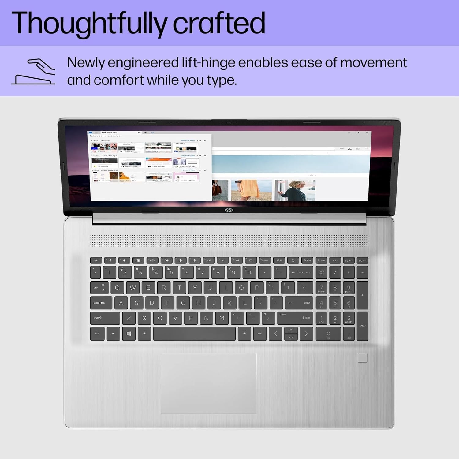 HP 2025 Business & Student Laptop Computer | Fingerprint Reader, 17.3 Inch FHD Display | Intel 13th Gen 8-Core i3-N305 CPU | 32GB RAM, 1TB SSD | Intel UHD Graphics | 9HR Battery, WiFi 6, Win 11