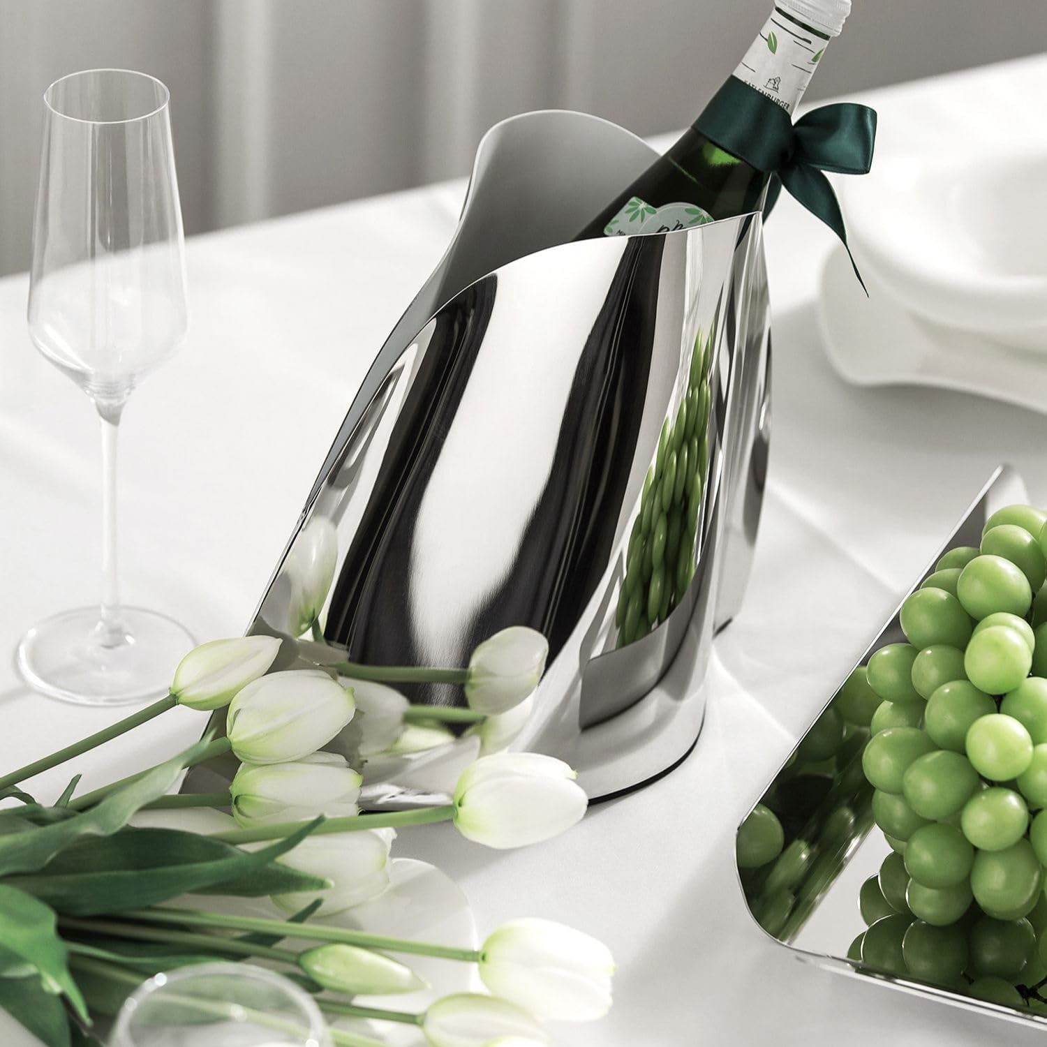 Ice Bucket Ice Bucket for Freezer Stainless Steel Champagne Bucket Ice Bucket, Creative Metal Dining Table Wine Bucket Ice Bucket Red Wine Cocktail Ice Bucket Ice Buckets Party Cooler Drink Cooler