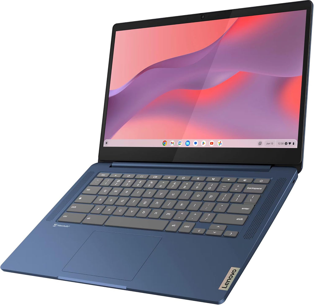 Lenovo Flagship Chromebook, 14'' FHD Touchscreen Slim Thin Light Laptop Computer, 8-Core MediaTek Kompanio 520 Processor, 4GB RAM, 64GB eMMC, WiFi 6,Chrome OS, Abyss Blue, w/USB Flash Drive