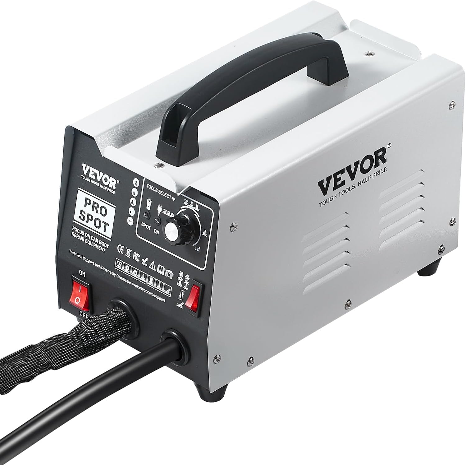 VEVOR Stud Welder Dent Repair Kit, 110V Auto Body Spot Welding Dent Puller Machine with 7 Welding Modes & Adjustable Power, 1.8KW Spot Welder Dent Removal Tool for Car, Truck Dent Repair