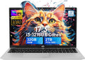 NIMO 17.3' IPS FHD-Laptop, Intel 6 Cores i3-1215U 32GB RAM 2TB SSD (Beat Ryzen 5 7520U, Up to 4.4GHz) Computer with 65W GaN Type C Backlit Keyboard Fingerprint, for Home Student and Business Silver