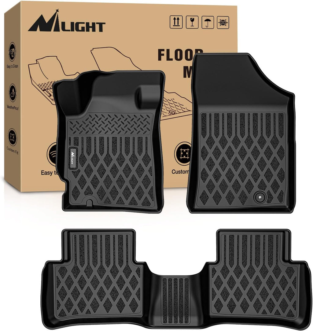 Nilight TPE Floor Mats for Nissan Altima 2007 2008 2009 2010 2011 2012 All Weather Custom Fit Heavy Duty Floor Liners