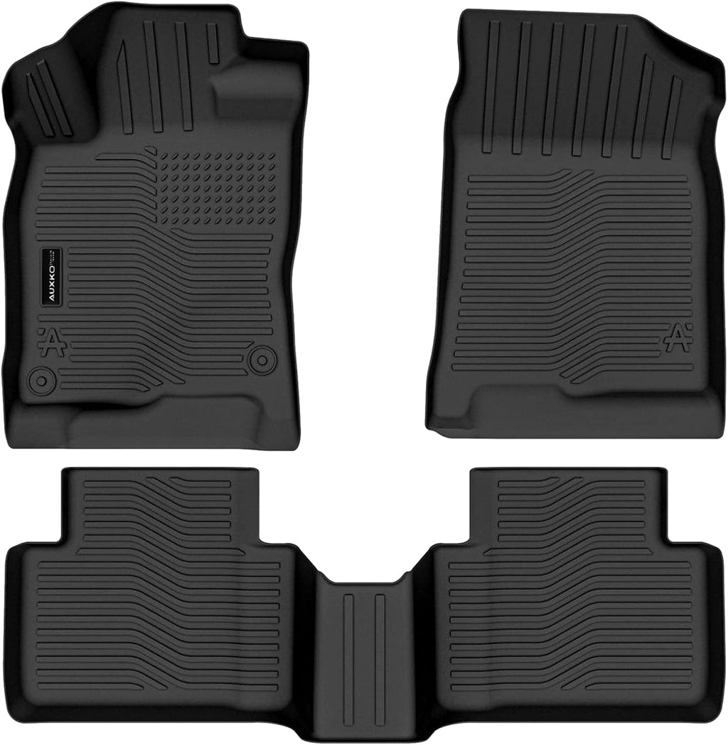 Auxko All Weather Floor Mats for Honda Civic 2016 2017 2018 2019 2020 2021(Include Sedan&Coupe&Type R&2017-2021 Hatchback) TPE Liners Accessories Odorless Anti-Slip Floor Liners