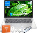 HP 2025 17 inch Laptop Computer, Intel 8-Core i3-N305, 17.3' HD+ Anti-Glare Display, 16GB RAM, 512GB SSD, Windows 11 Pro, Ai Copilot, Numeric keypad, HDMI, Wi-Fi 6, for Business Student, w/Accessories