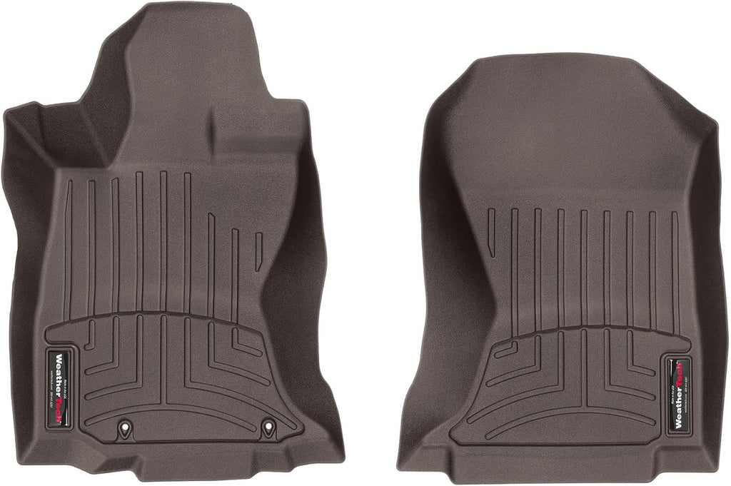 WeatherTech Custom Fit FloorLiners for Subaru Legacy, Outback, 1st Row (4715831), Cocoa