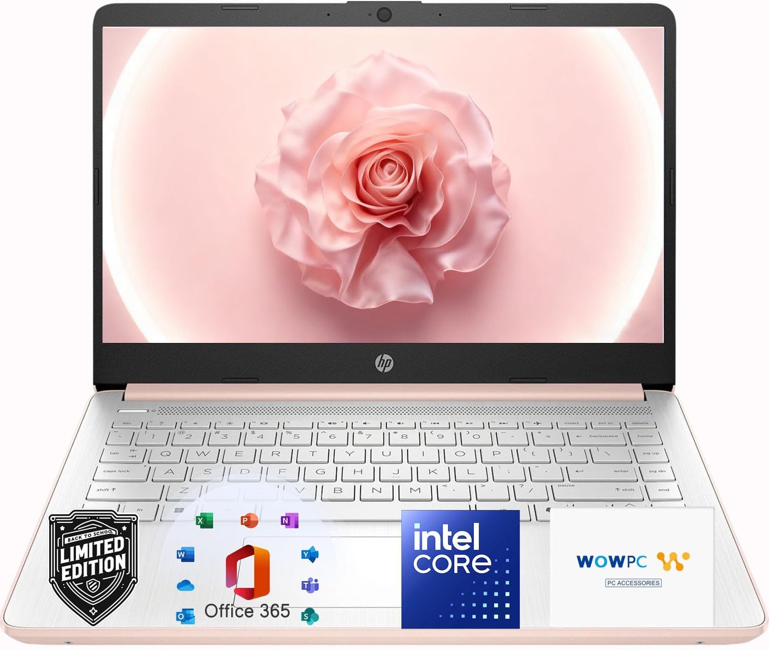 HP 14' Laptop with Copilot AI • Intel Processor for Smooth Multitasking • 16GB RAM • 320GB SSD • Windows 11 • Microsoft 365 + 1TB Cloud Storage • Thin & Portable for Work & Daily Use • 2026 Edition
