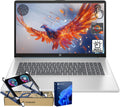 HP 17 Laptop PC, 17.3' HD+ Touchscreen, AMD Ryzen 5 7430U, 16GB RAM, 1TB PCIe SSD, Fingerprint Reader, Backlit KB, Webcam, HDMI, Wi-Fi 6, Win11 Pro, Bundle with PCO Notebook Fold Radiator, Cooler