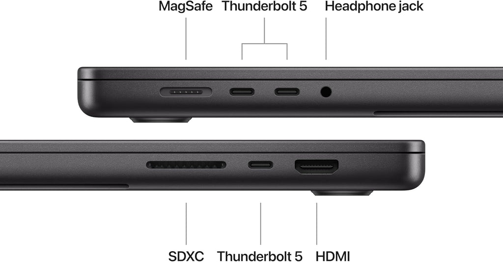 Apple 2024 MacBook Pro Laptop with M4 Pro, 14‑core CPU, 20‑core GPU: Built for Apple Intelligence, 16.2-inch Liquid Retina XDR Display, 24GB Unified Memory, 1TB SSD Storage; Space Black - Z1FT000CV