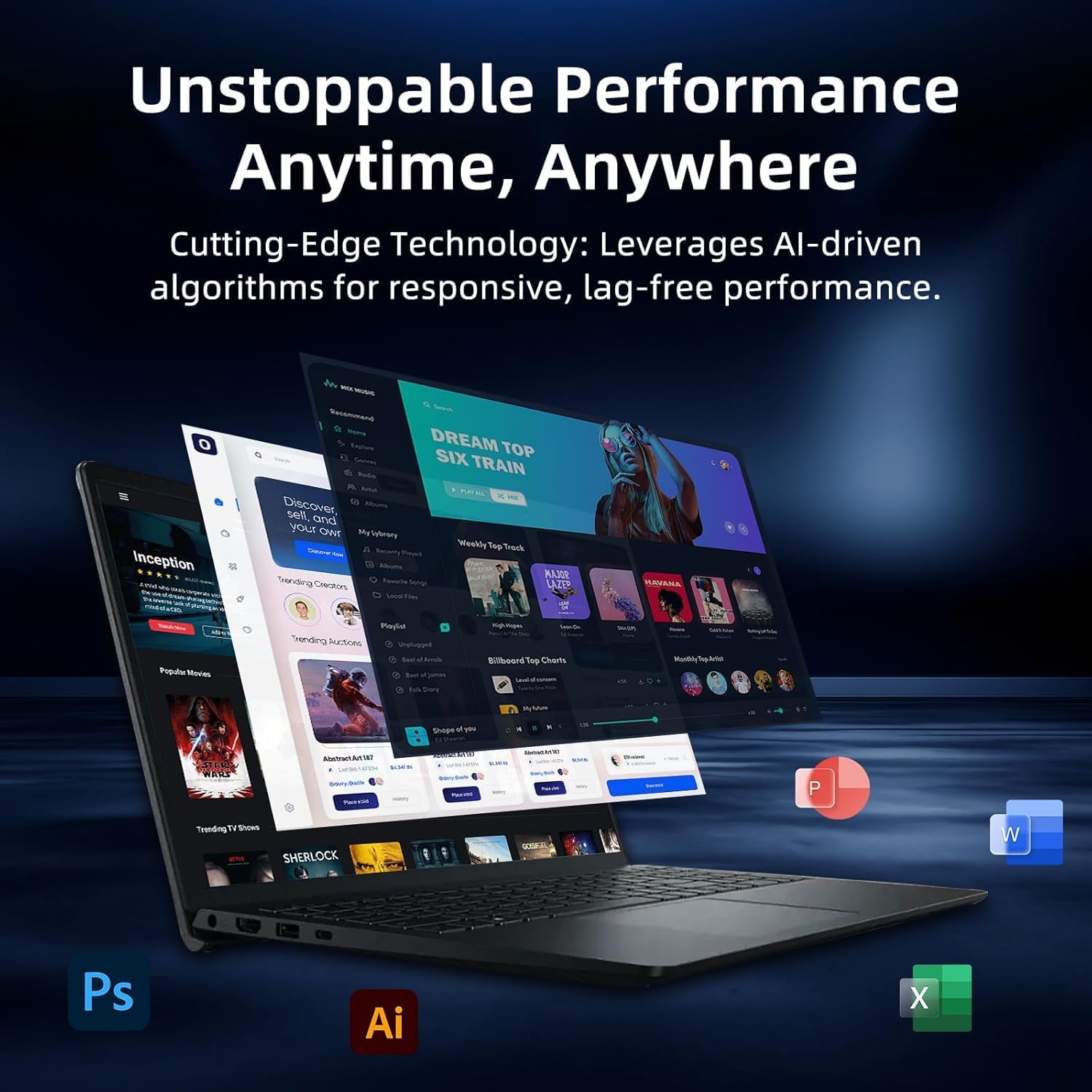 Dell Inspiron 15.6' FHD Touchscreen Laptop, 13th Gen Intel Core i5 (Beat i7-1250U), 16GB RAM, 1.5TB Storage (1TB PCIe SSD + 512GB External), Anti-Glare, Win 11 with MS Office, Long Battery Life