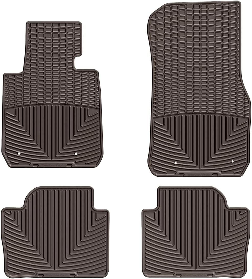 WeatherTech All-Weather Floor Mats for BMW 328i, Active Hybrid 3, 320i - 1st & 2nd Row (W267CO-W268CO), Cocoa