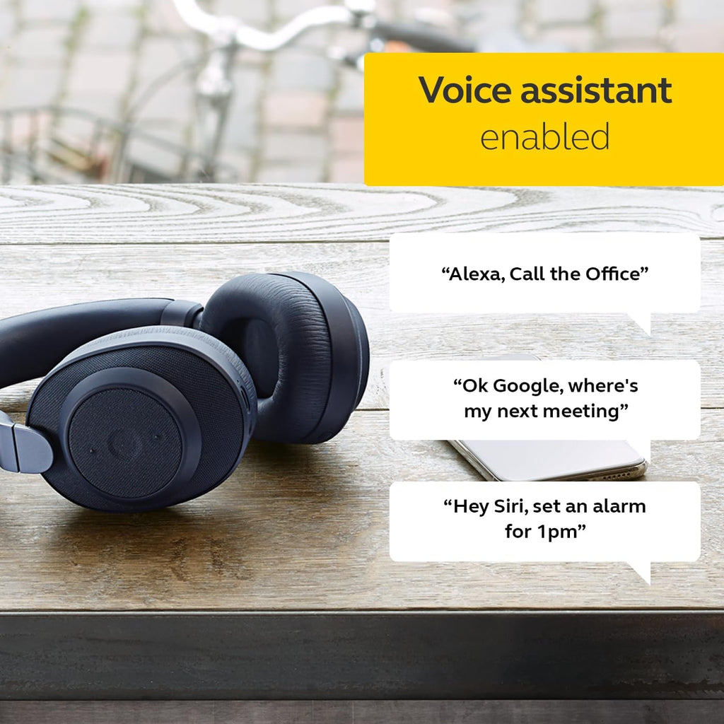 Jabra Elite 85h Wireless Noise-Canceling Headphones, Black – Over Ear Bluetooth Headphones Compatible with iPhone and Android - Built-in Microphone, Long Battery Life - Rain and Water Resistant