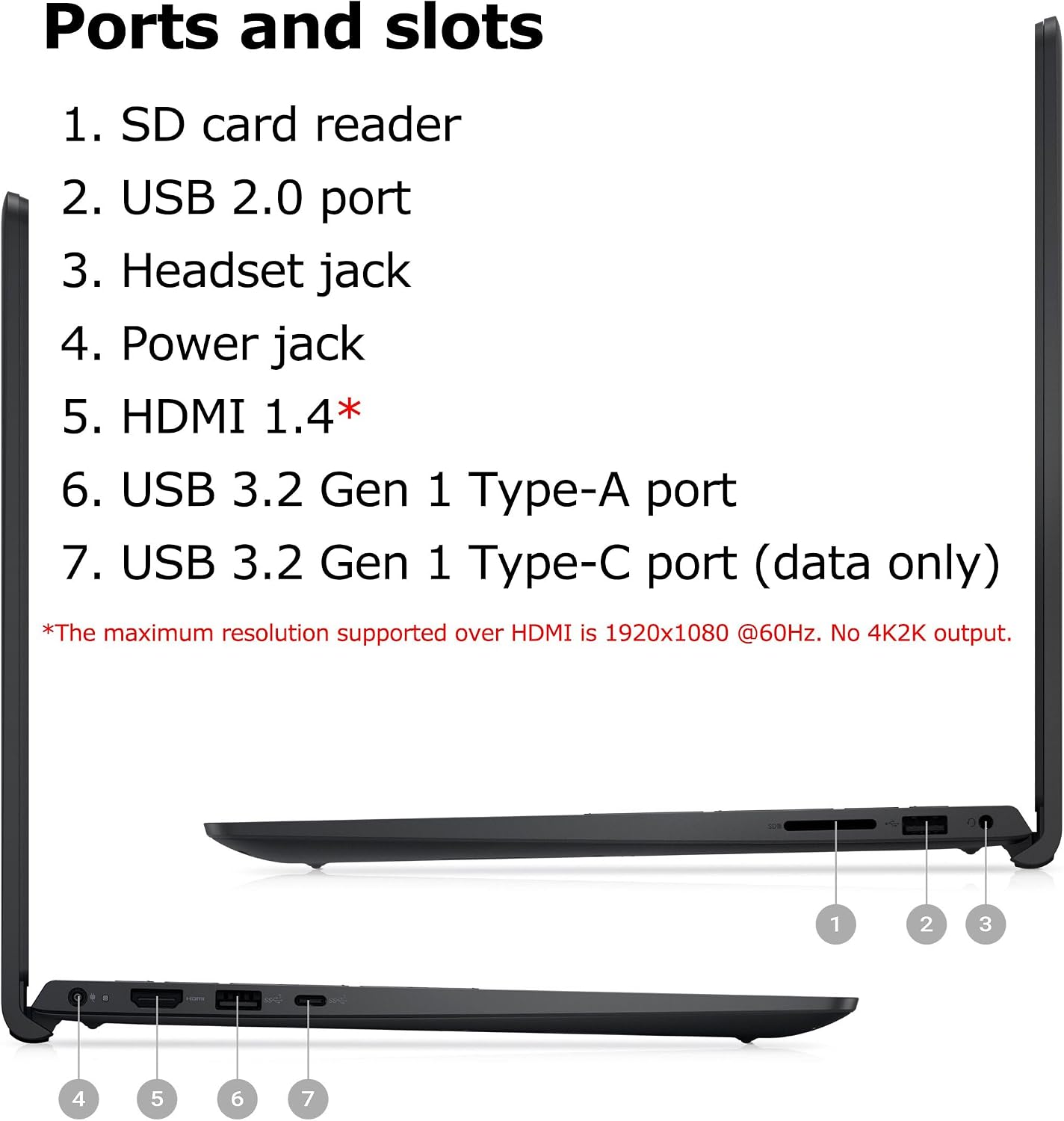 Dell Inspiron 15 15.6' Touchscreen FHD Laptop Computer, 8-Core AMD Ryzen 7 7730U (Beat i7-1365U), 32GB DDR4 RAM, 1TB PCIe SSD, WiFi, Bluetooth, Type-C, HDMI, Carbon Black, Windows 11 Pro