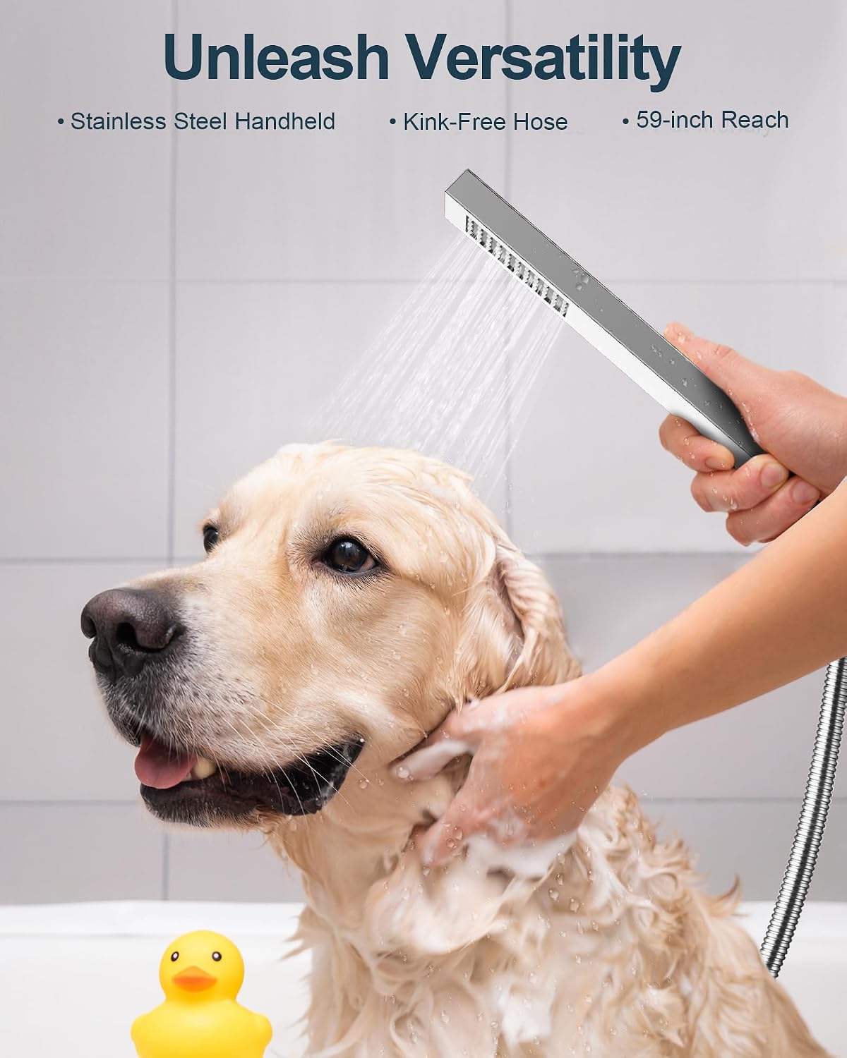 Thermostatic Shower System, 12 Inch Dual Rainfall Shower Heads for Ceilling & Wall Mounted with Handheld Sprayer, Chrome