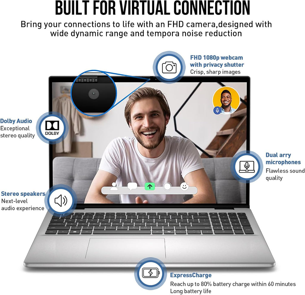 Dell 2026 16 Laptop Touchscreen Computer, 16' FHD+ Touch Screen Business Laptop PC, Intel Core 7 (10-Core, >i7-1355U), 16GB DDR5 1TB SSD Windows 11 Pro, Backlit Keyboard 10-Key,Fingerprint,Wi-Fi 6E