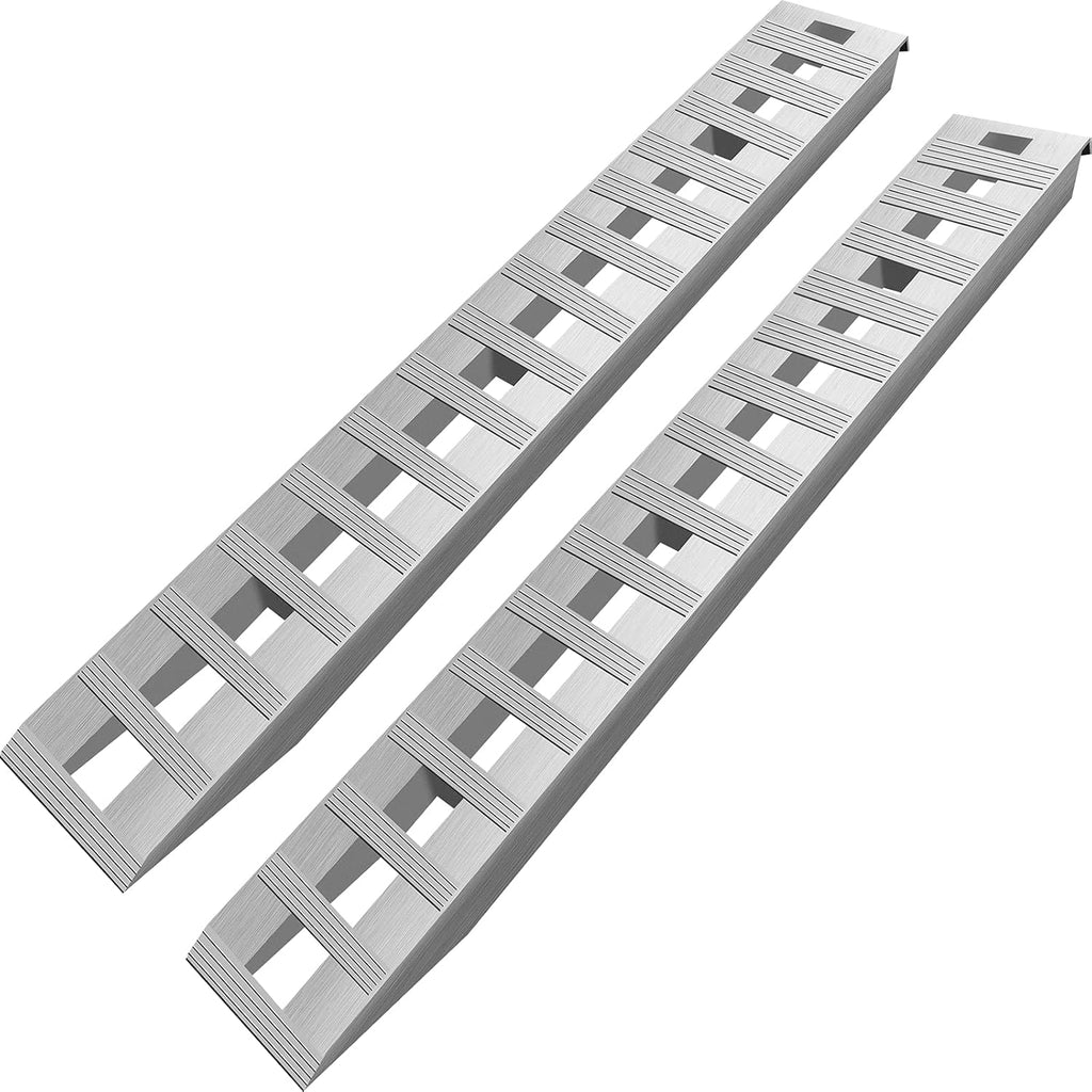 BestEquip 84x14 Inch Aluminum Ramps 6000LBS Capacity Car Trailer Truck ATV Ramps 1 Pair 2 Ramps