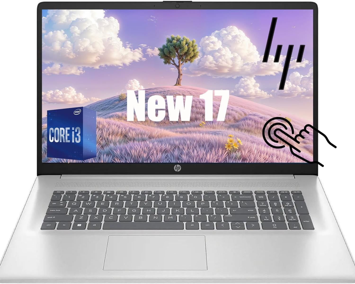 HP 17.3 Inch Touchscreen Laptop Computer for Business & Student | Intel 6-Core 12th Gen i3-1215U (Up to 4.4GHz) | 32GB RAM, 1TB SSD | Intel UHD Graphics | HD+ Display | HDMI, USB-C | Windows 11