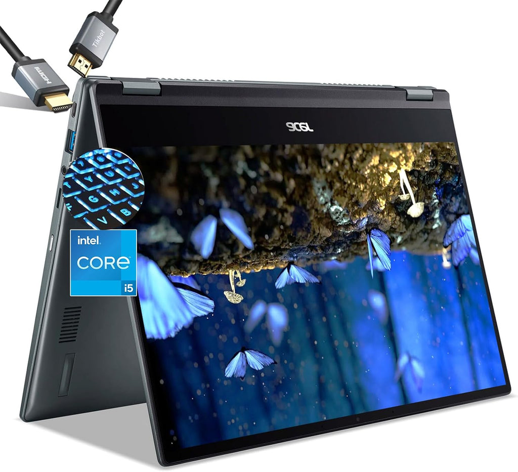 acer Chromebook Touchscreen Laptop Plus Spin 514- Intel Core i5-1334U- 14inch FHD IPS Display 2in1-8GB RAM -512GB SSD -Gaming Chrome Tablet- Backlit Keyboard- Students School Kids- 2025