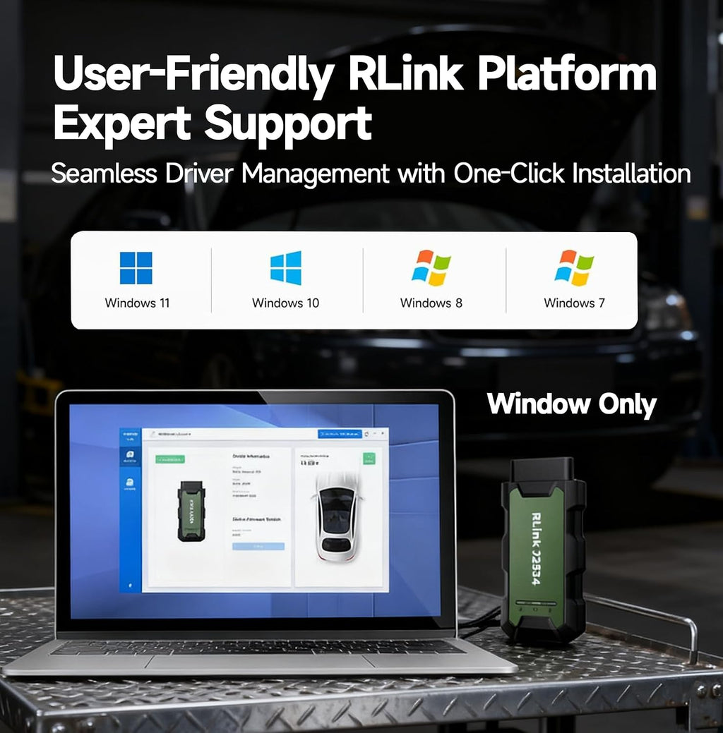 TOPDON RLink J2534 Reprogramming Tool, High-Speed J2534 Pass-Thru Programmer, OEM Reprogramming and Diagnostic Tool, Supports J2534/D-PDU/CAN-FD/DoIP, 17+ Vehicle Brands Supported