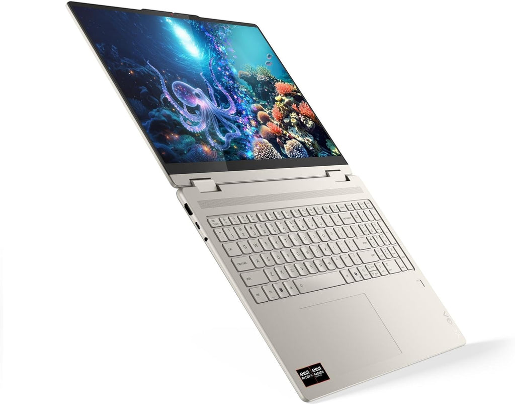 Lenovo Yoga 7 2-in-1 16' WUXGA (1920x1200) IPS Touchscreen Laptop 2025 New | AMD Ryzen AI 5 340 6-Core | AMD Radeon 840M Graphics | Backlit Keyboard | FP | Wi-Fi 7 | 16GB LPDDR5 2TB SSD | Win11 Home