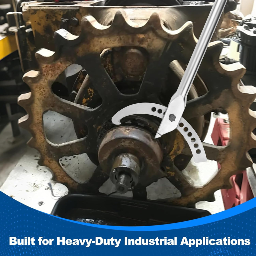 7309 Heavy-Duty Adjustable Hook Spanner Wrench Compatible with OTC, 7309 spanner wrench Hook Spanner for Automotive Wheel Bearing Service, Meets OEM Specifications