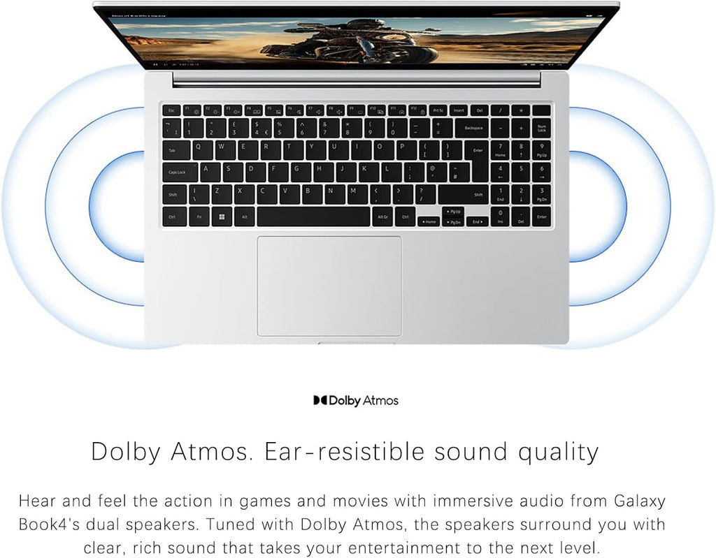 Samsung Galaxy Book4 Business Laptop Copilot AI PC, 15.6 FHD Display, Intel 10-Core 7 150U Processor, 16 GB RAM, 2 TB SSD, Backlit Keyboard, Fingerprint, Wi-Fi, Bluetooth, HDMI, Windows 11 Pro