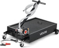 VEVOR Low Profile Oil Drain Pan, 15 Gallon Capacity, Rolling Oil Drain Pan with Electric Pump & 7.2 ft Hose, Leak-Proof & Corrosion-Resistant, Fit for Cars, SUVs, Trucks, Motorcycles, ATVs, Metal