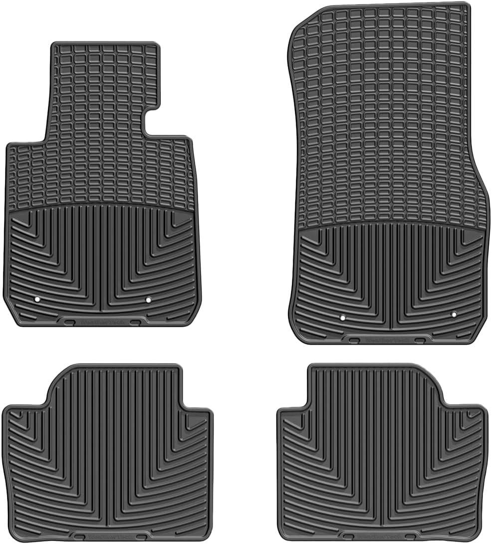 WeatherTech All-Weather Floor Mats for BMW 328i, 330e, 330i - 1st & 2nd Row (W267-W268), Black
