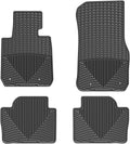 WeatherTech All-Weather Floor Mats for BMW 328i, 330e, 330i - 1st & 2nd Row (W267-W268), Black