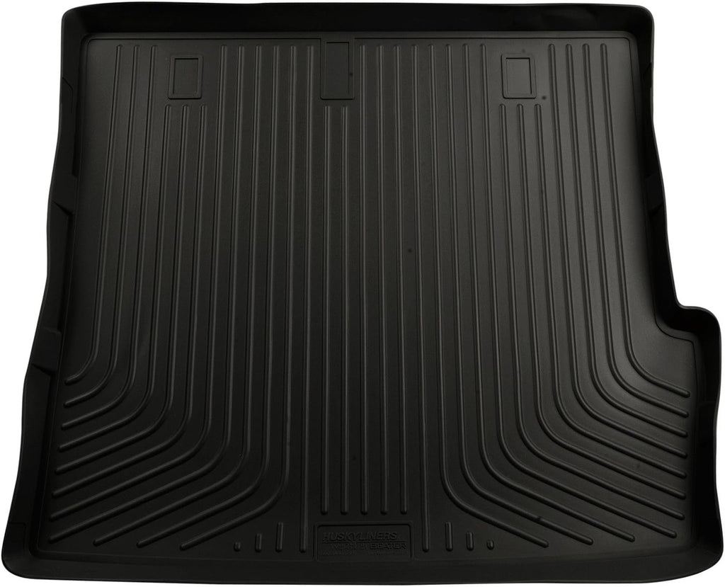 Husky Liners Weatherbeater Cargo Liner | Fits 2009-2015 Honda Pilot (to Back of 2nd Row Over Folded Flat 3rd Row) | Cargo, 1-pc. Black - 24361