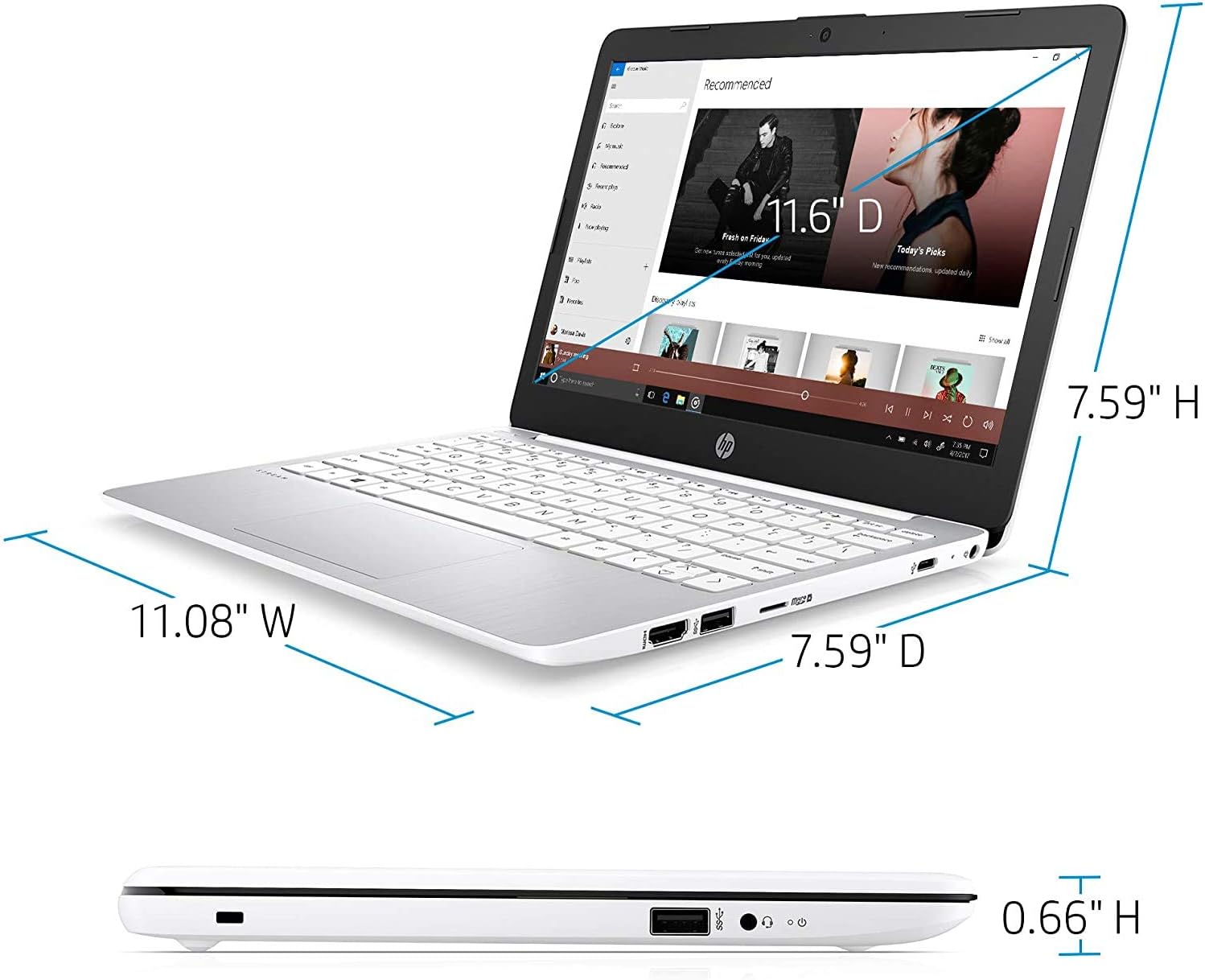 HP 17.3' Business Laptop, Office Lifetime License, 17.3' FHD IPS Display, AMD Ryzen 5 7430U (6-Cores, Up to 4.3 GHz), 64 GB RAM, 2 TB SSD, Numeric Keypad, Wi-Fi 6, HDMI, Windows 11 Pro, w/Accessories