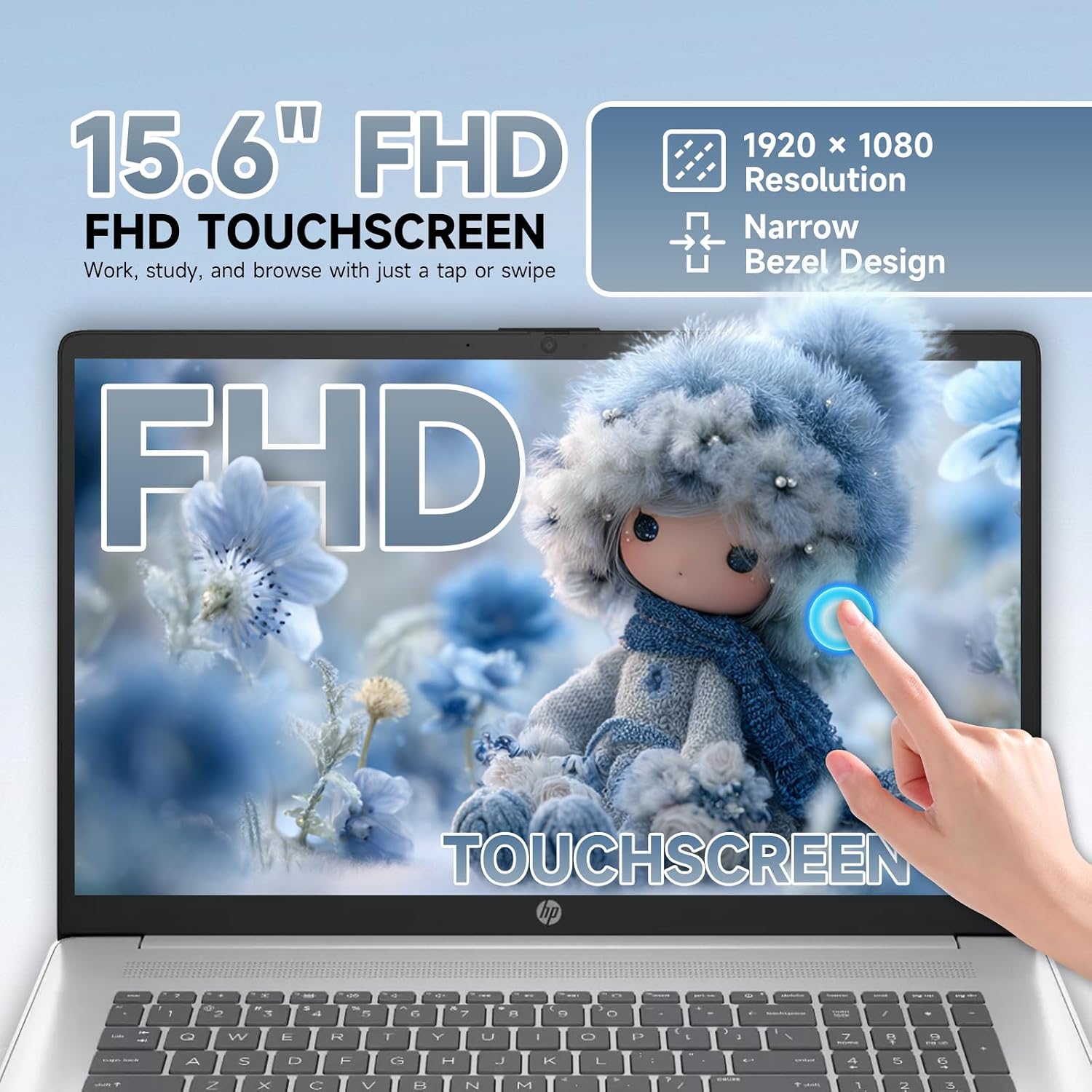 HP Flagship Touchscreen Laptop for Business - 15.6' FHD IPS Touchscreen | Intel Core i7 1355U (up to 5.0 GHz) | 16GB RAM + 512GB SSD | Intel Iris Xe Graphics | Wi-Fi 6 | Windows 11 Pro | Copilot AI