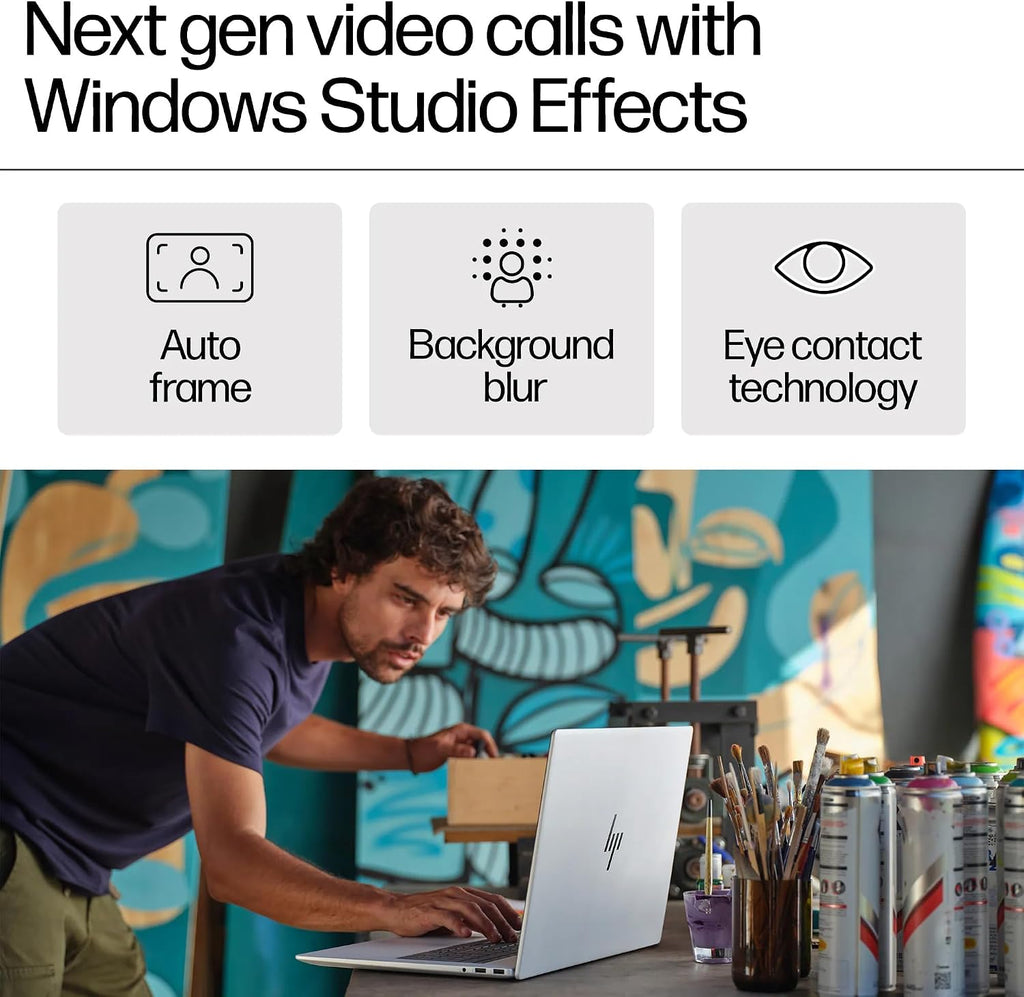 HP Envy Business Laptop Computer - 17.3' FHD Touchscreen Display | Intel Ultra 7 155H(Up to 4.8GHz) | Wi-Fi 7 | Copilot AI | Backlit Keyboard | Windows 11 Pro(32GB RAM, 2TB SSD)
